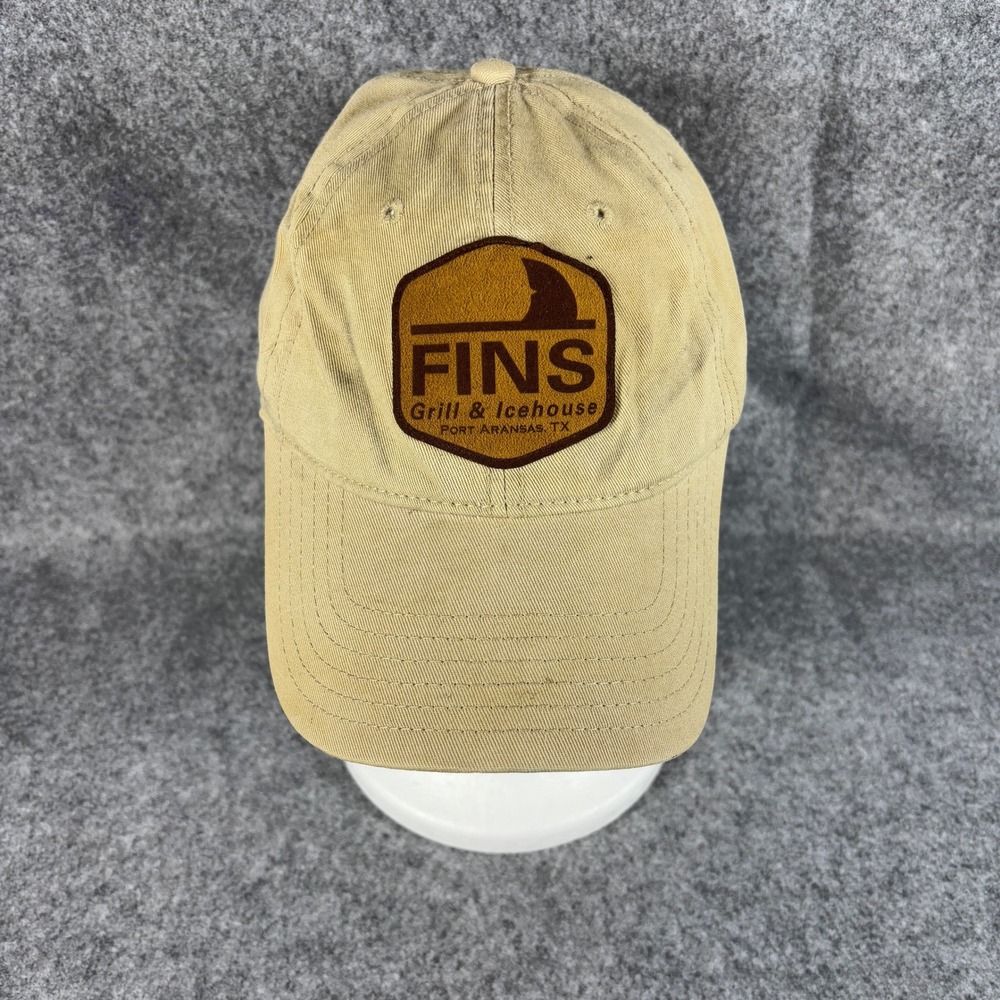 Otto Unisex Fins Grill Icehouse Port Aransas TX Baseball Cap OSFM Tan Hat